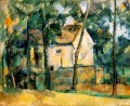 Casa y árboles Paul Cezanne